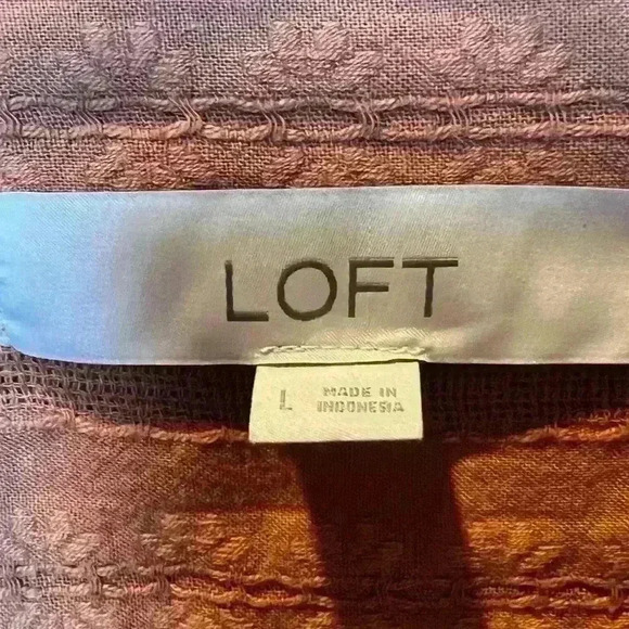 Loft size L women’s pullover button up - Picture 5 of 7